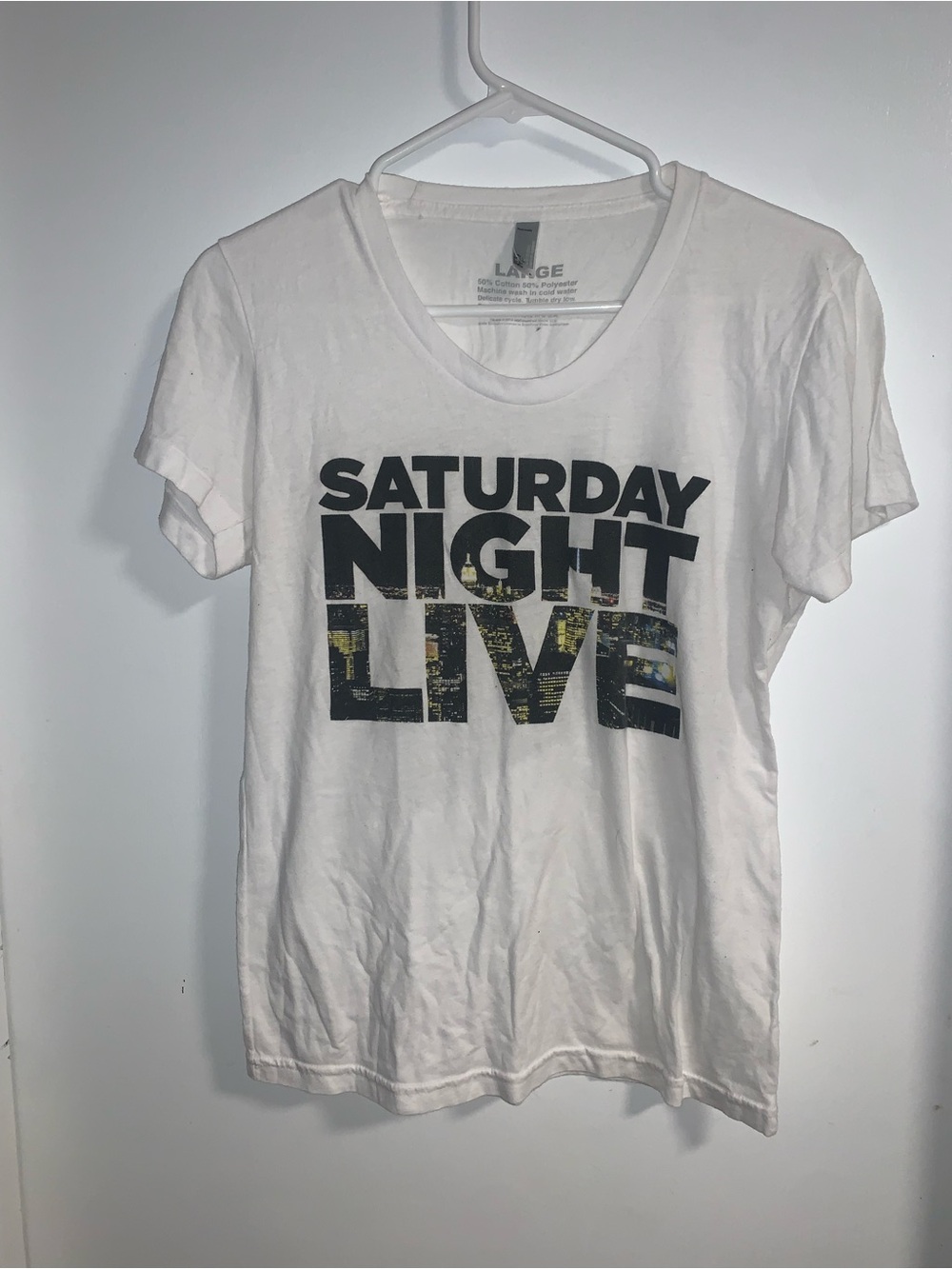 Saturday Night Live White Graphic Tee - Women American Apparel